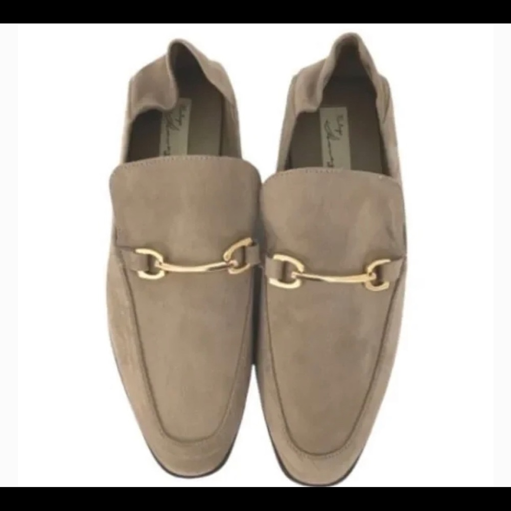 NWOT Vintage Havana Slip On Suede Loafers Polly Taupe
